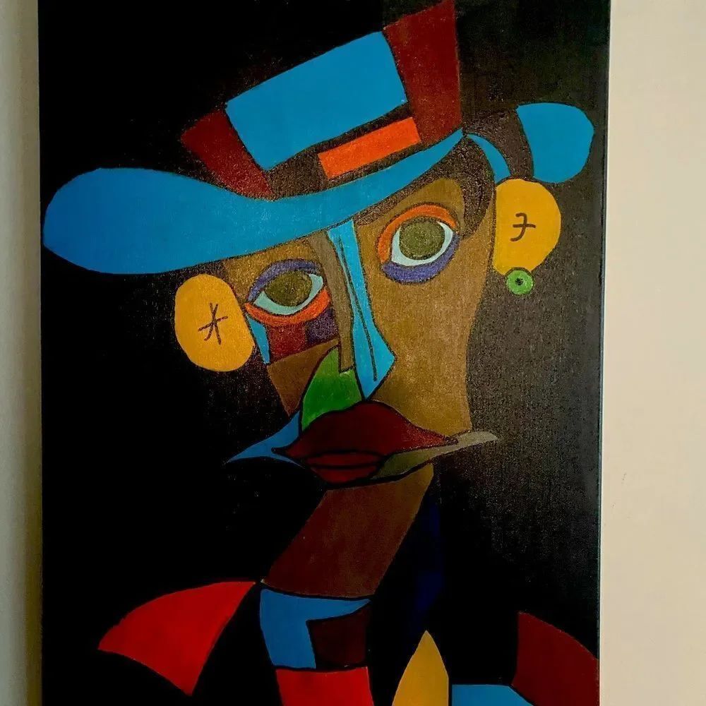 Abstract Cubism Art Painting 18 x24